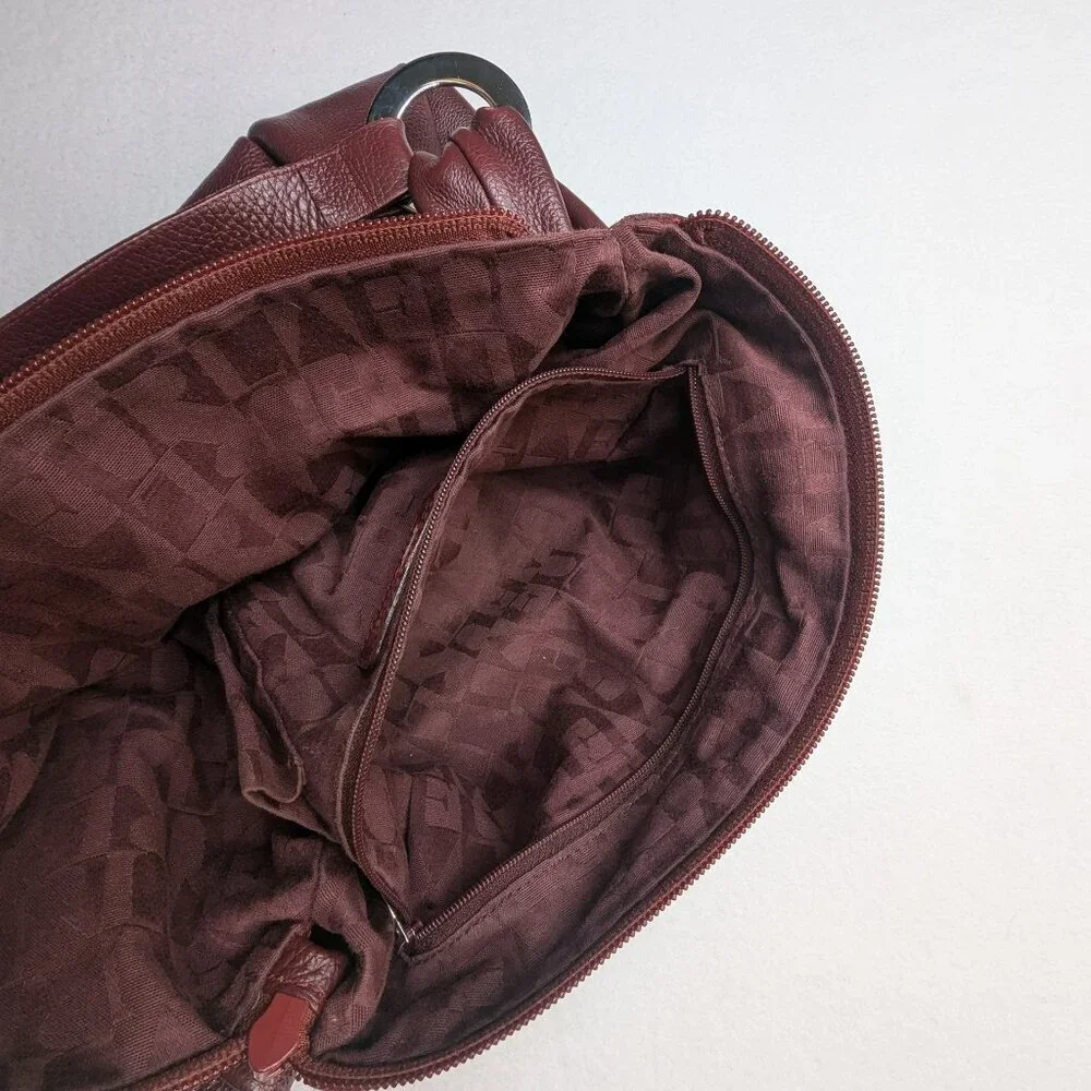 Furla Leather Hand bag Brown Color